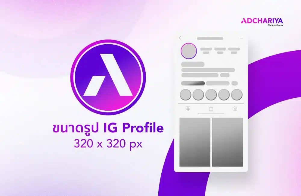 ขนาดรูป IG Profile