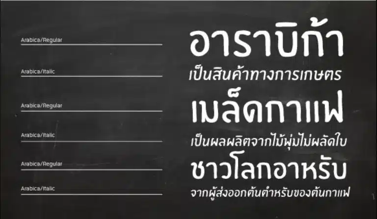 2. ฟ้อน Arabica