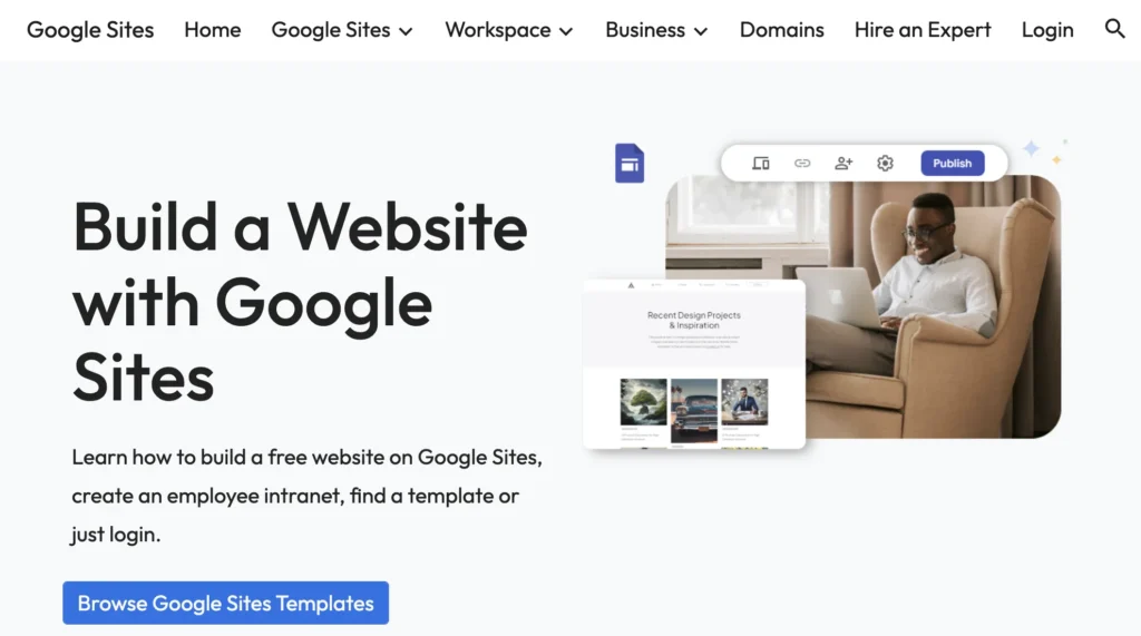 Google-Sites-homepage