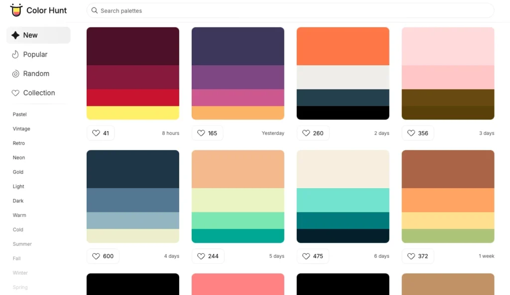 เว็บโค้ดสี 8.Color Hunt